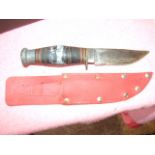 Vintage Good Companion Sheath Knife overall length 8 3/4 inches