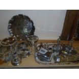 ASSORTMENT OF SILVER PLATED ITEMS