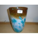 LARGE GLASS VASE 31CM TALL