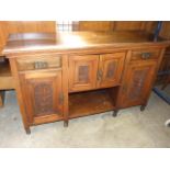 Victorian Mahogany Sideboard lacking mirrored back 5 ft wide 37 inches tall 18 deep