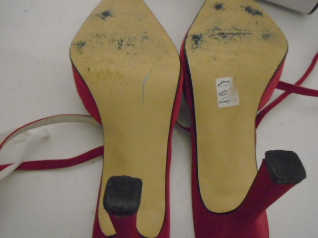 PAIR OF PEARCE FIONDA PINK SUEDE SHOES SIZE 5 - Image 2 of 4