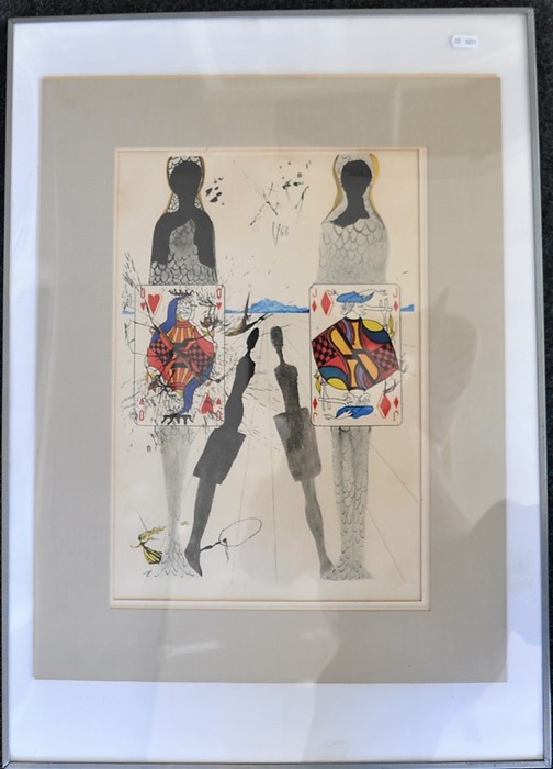 Print The Queens Croquet Ground, Cinderella Series Dali