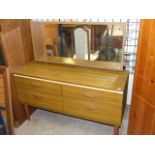 Retro Albro Dressing Table 47 inches wide 16 1/2 deep 27 1/2 tall excluding mirror