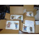 COLLECTION OF 12 DANBURY MINT BEARS WITH DISPLAY STAND TO INCLUDE CLIFF RICHARD SERIES