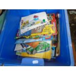 BOX OF VINTAGE AND MODERN LEGO CATALOGUES AND MANUALS