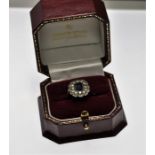 Brooks & Bentley "The Victorian Eternity Ring" sterling silver 22ct gold plated ring with faux
