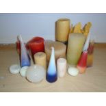 COLLECTION OF CANDLES, MANY SCENTED