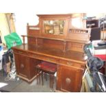 Oak Mirror Back Sideboard 6 ft wide ( Trevor Page )