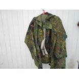 GERMAN CAMOFLAGE JACKET AND TROUSERS WITH BRACES