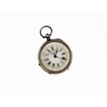 Silver swiss pocket watch "Six Prize Medals" J.N.Masters Ltd Rye Sussex c.1800's import marks 935