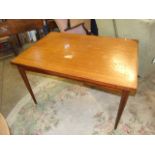 Retro Mid Century Austin Suite Slide Top Table with one extra leaf & 4 chair frames