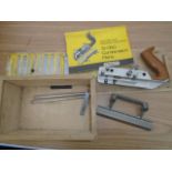 VINTAGE STANLEY COMBINATION PLANE 13-050 WITH ACCESSORIES, MANUAL AND WOODEN BOX