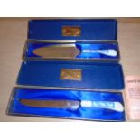 BOXED COALPORT CUTLASS CHEESE KNIFE AND SLICE