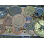 ASSORTED COPPER AND BRASS ITEMS