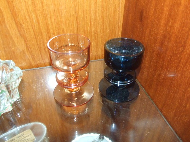 Wedgwood Sheringham Glass Candlesticks ( 2 )