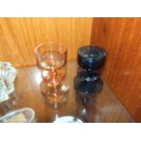 Wedgwood Sheringham Glass Candlesticks ( 2 )