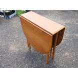 Retro Gateleg Table 30 inches wide 53 fully extended 9 1/2 closed