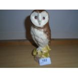 WHYTE AND MACKAY WHISKY BARN OWL 18CM TALL