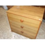 Retro 3 Drawer Chest 26 x 26 inches