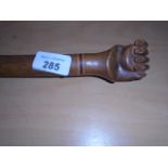 VINTAGE WOODEN WALKING STICK 92CM