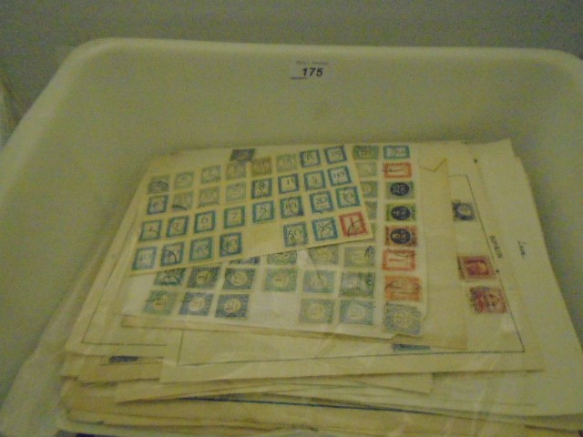 LARGE COLLECTION OF STAMPS IN A WHITE CRATE