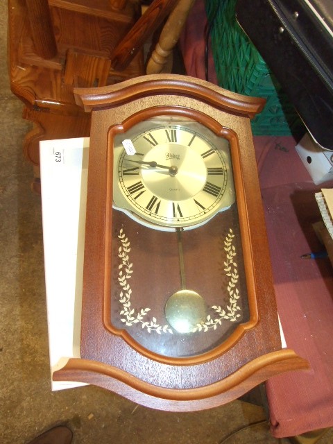 Mantle Clock & Wall Clock - Image 2 of 2