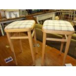 Pair of Kitchen Stools 21 inches tall seat area 13 x 13 inches