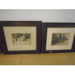 2 First World War Russian Winter photographs, 9" x 6"