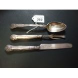 Silver Fork , Knife & Spoon