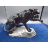 Beswick Puma on a rock, 8.5" tall