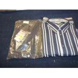 Box of 14 Mens Shirts 41 / 16 & M etc & pair of mens shoes size 8 1/2