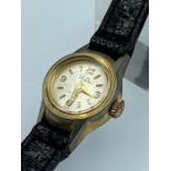 Mudu 1950's round face ladies cocktail wrist watch