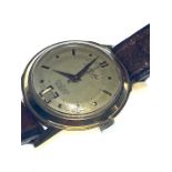 A GENTLEMAN'S GOLD PLATED PAUL BUHRÉ WRIST WATCH the case with stepped bezel enclosing a champagne