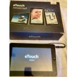 Elonex etouch 10 inch WiFi Android tablet with box and charger