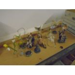 Assorted collection of fairy and angel ornaments, some a/f