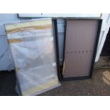 2 Wall Mounted Display Cabinets