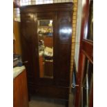 Edwardian Wardrobe with bottom draw 3 ft wide 77 inches tall 15 1/2 deep