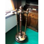 Antique Mahogany Revolving Cue Holder