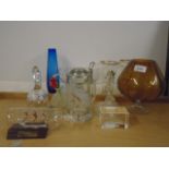 Mixed lot of glassware