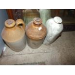 Robert Blackie Kings Lynn salt glazed flaggon & 1 other and hot water bottle