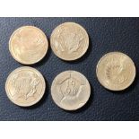 5 £2 Coins 1986 x 2 , 1996 , 1995 & 1995 Dove