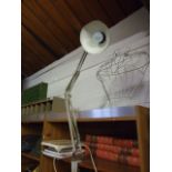 Vintage Ledu Clamp on Angle Poise Machinists Light