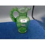 Green Gregory glass jug