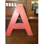 Vintage Metal Letter A