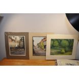 2 Watercolours, 2 signed ? Stephen Pickering of ? Tower of London and one other.