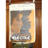 French United Artists Electre Poster 14 x 21 inches