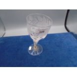 Antique glass rummer a/f