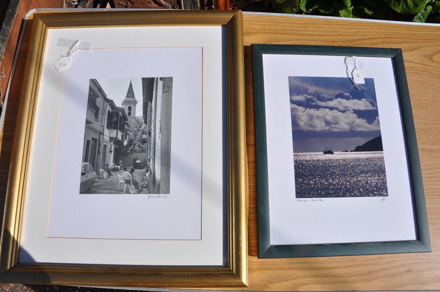 2 Modern framed photos both signed