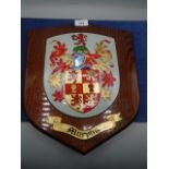 Heraldic Coat of Arms for 'Murphy', handpainted 12x14"