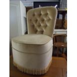Button Back Bedroom Chair